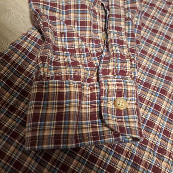 Ralph Lauren Men’s XL Long Sleeve Button Down Shirt Red Plaid - Picture 4 of 12